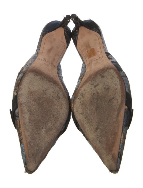 Alexandre Birman Printed Bow Accents Mules