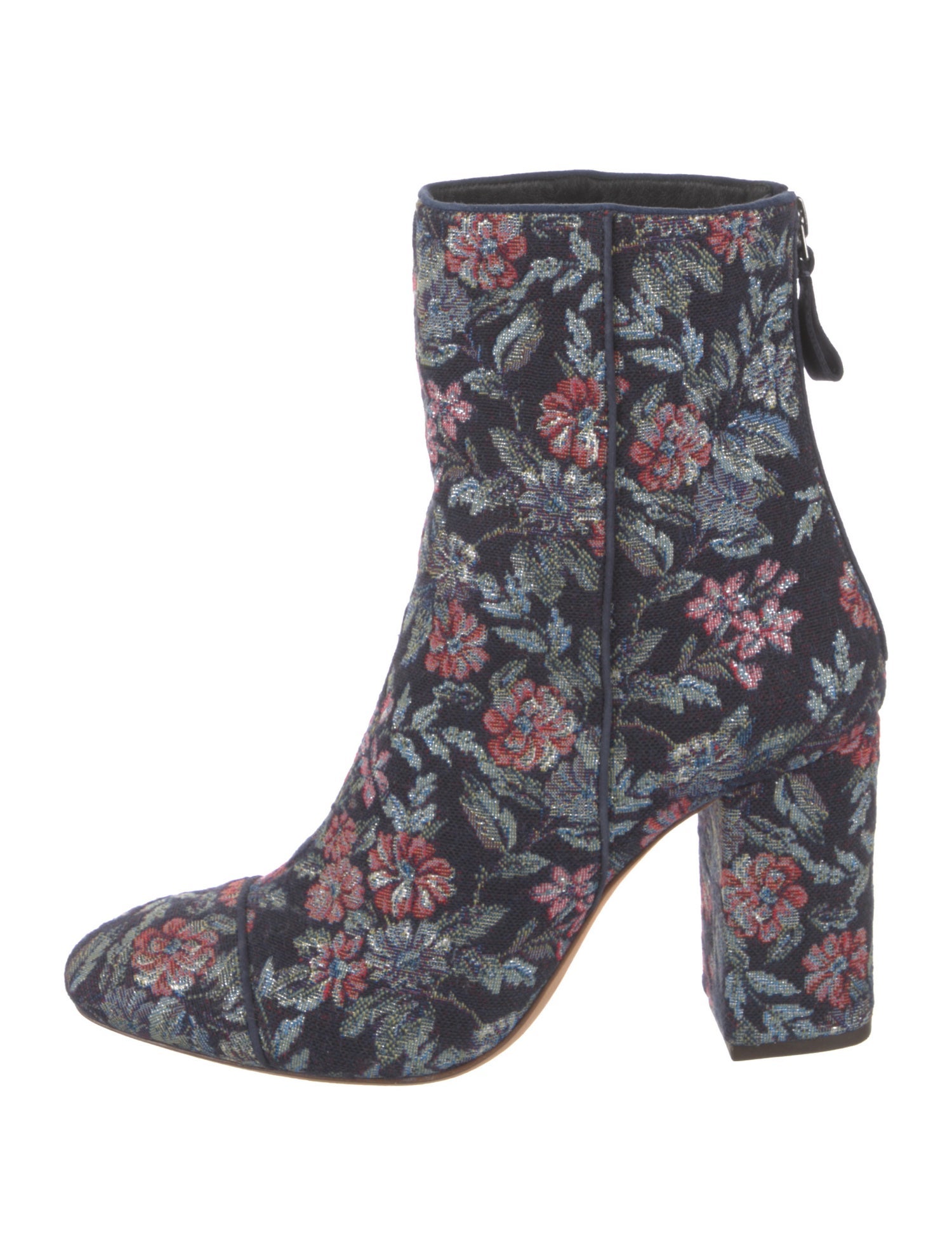 Alexandre Birman Canvas Floral Print Boots