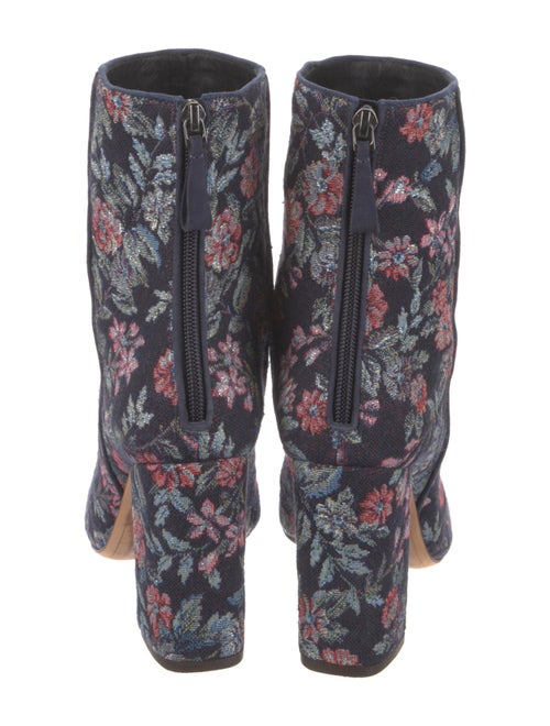 Alexandre Birman Canvas Floral Print Boots