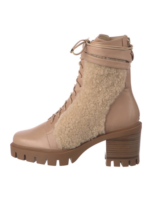 Alexandre Birman Shearling Combat Boots