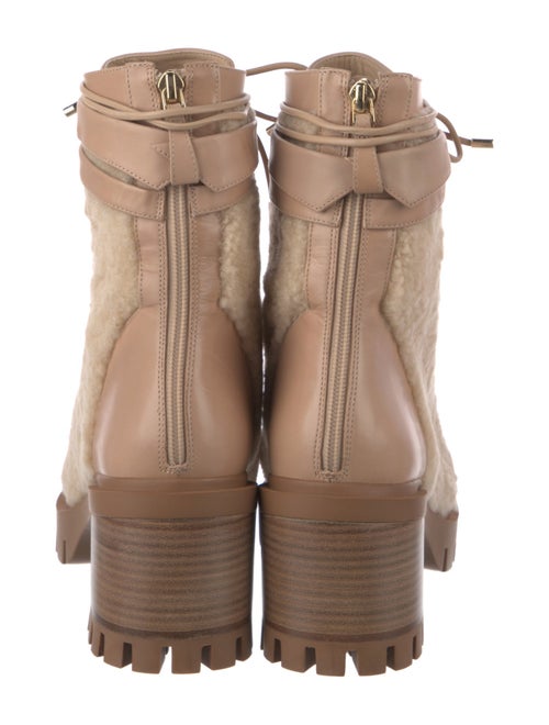 Alexandre Birman Shearling Combat Boots