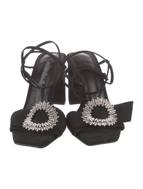 Alexandre Birman Suede Crystal Embellishments Slingback Sandals