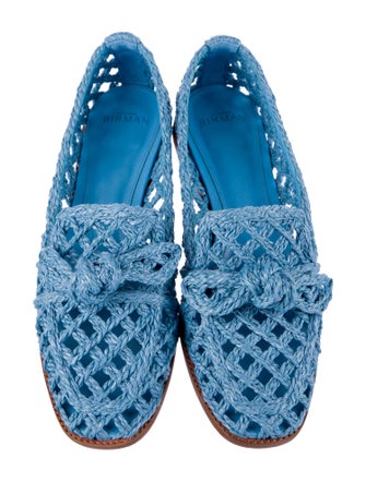 Alexandre Birman Bow Accents Flats