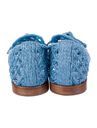 Alexandre Birman Bow Accents Flats