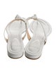 Alexandre Birman Leather Bow Accents Flip Flops