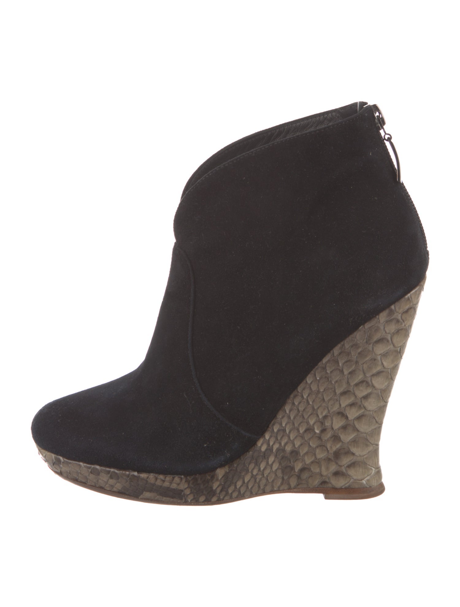 Alexandre Birman Suede Animal Print Boots