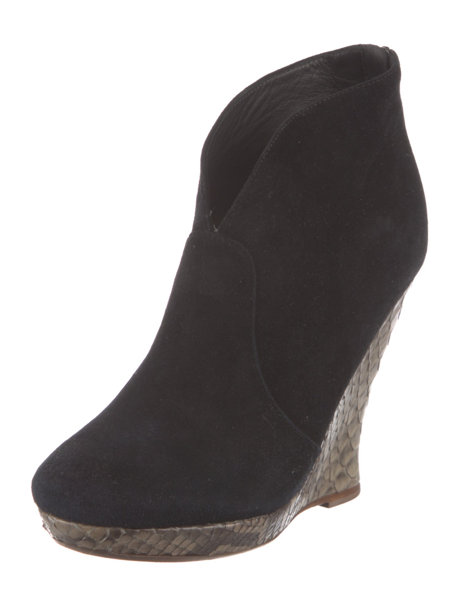 Alexandre Birman Suede Animal Print Boots