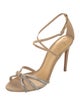 Alexandre Birman Suede Animal Print Sandals