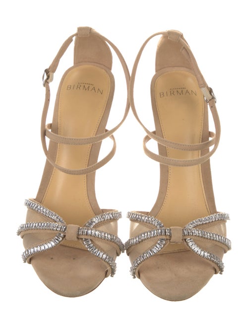 Alexandre Birman Suede Animal Print Sandals