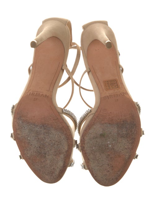 Alexandre Birman Suede Animal Print Sandals