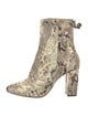 Alexandre Birman Leather Animal Print Boots