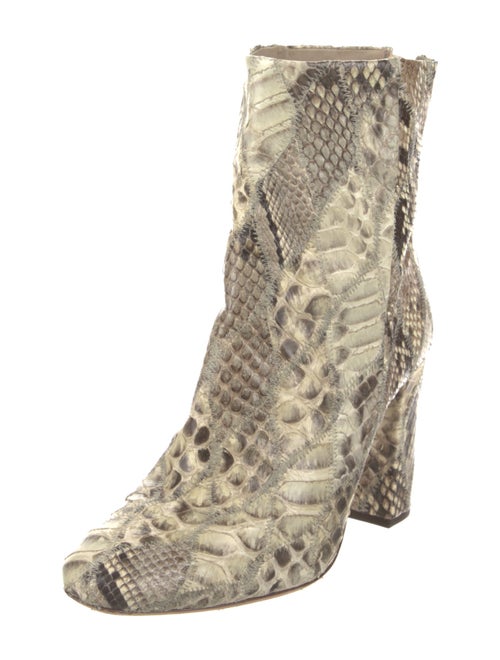 Alexandre Birman Leather Animal Print Boots