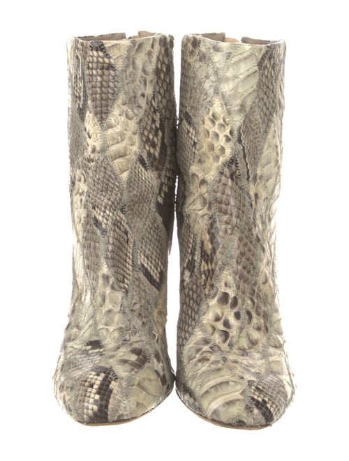 Alexandre Birman Leather Animal Print Boots