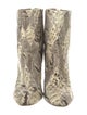 Alexandre Birman Leather Animal Print Boots