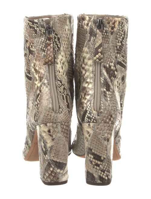 Alexandre Birman Leather Animal Print Boots