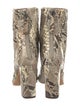 Alexandre Birman Leather Animal Print Boots