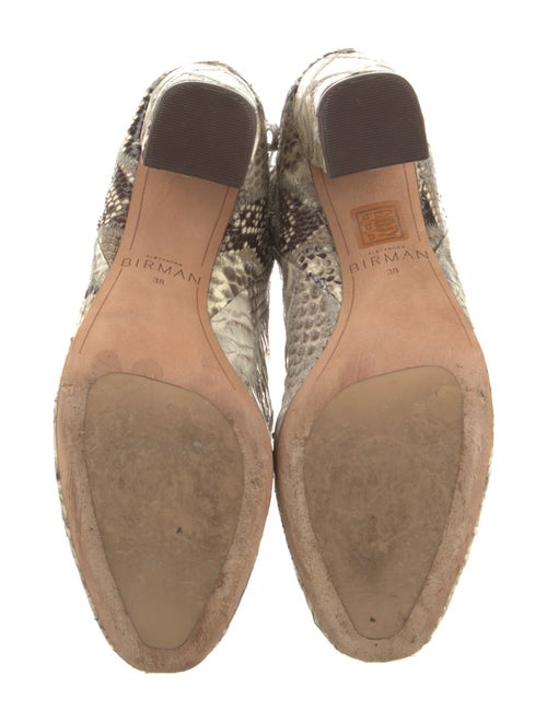 Alexandre Birman Leather Animal Print Boots