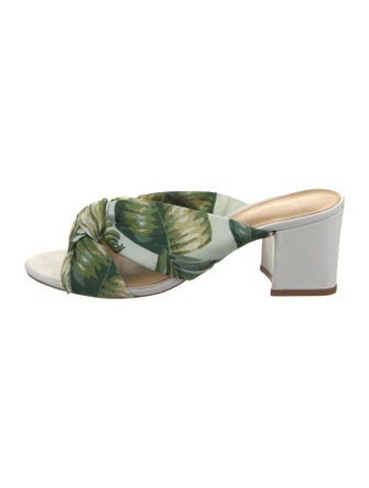 Alexandre Birman Printed Cutout Accent Slides