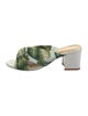 Alexandre Birman Printed Cutout Accent Slides