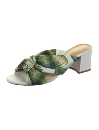 Alexandre Birman Printed Cutout Accent Slides