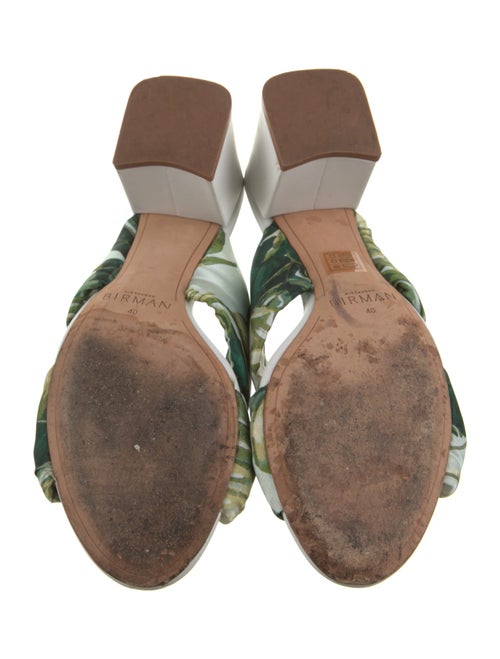 Alexandre Birman Printed Cutout Accent Slides