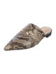 Alexandre Birman Snakeskin Animal Print Mules