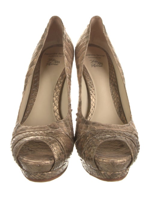 Alexandre Birman Snakeskin Animal Print Pumps