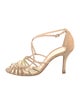 Alexandre Birman Suede Crystal Embellishments Sandals