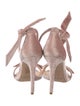 Alexandre Birman Velvet Bow Accents Sandals
