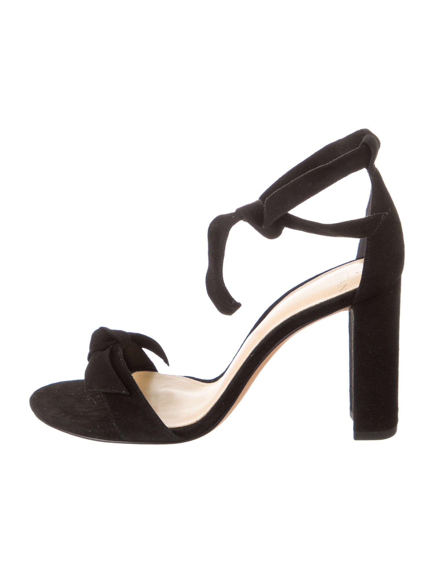 Alexandre Birman Suede Bow Accents Sandals