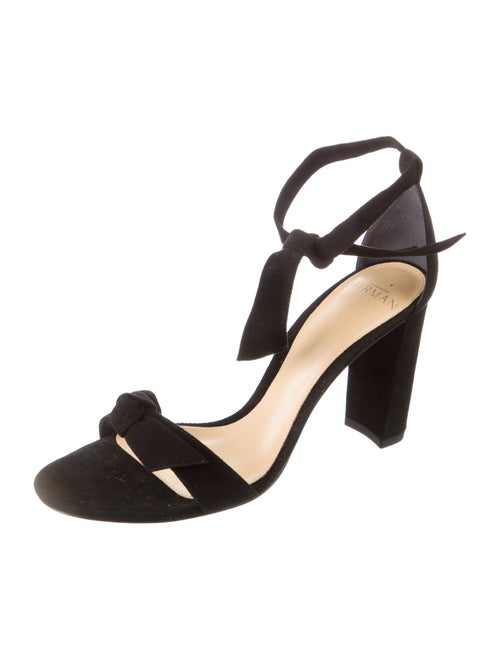Alexandre Birman Suede Bow Accents Sandals