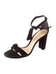 Alexandre Birman Suede Bow Accents Sandals