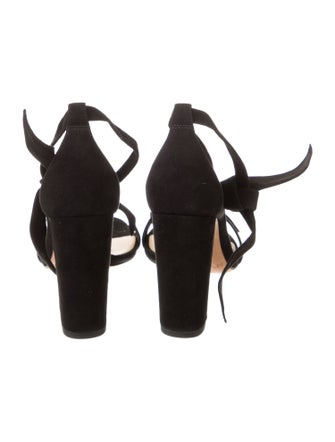 Alexandre Birman Suede Bow Accents Sandals