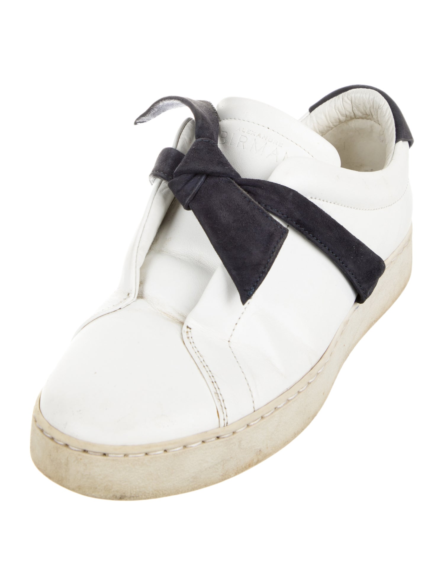 Alexandre Birman Leather Colorblock Pattern Sneakers