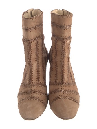 Alexandre Birman Suede Printed Boots