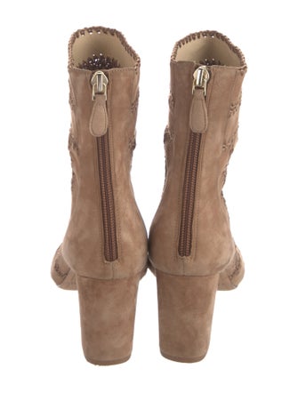 Alexandre Birman Suede Printed Boots