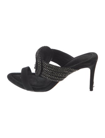 Alexandre Birman Suede Printed Slides