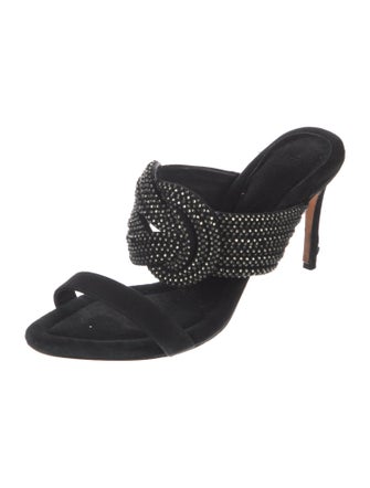 Alexandre Birman Suede Printed Slides