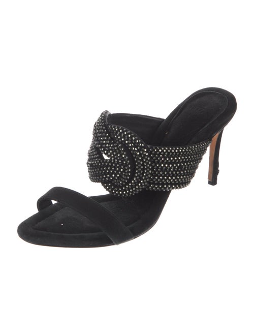 Alexandre Birman Suede Printed Slides