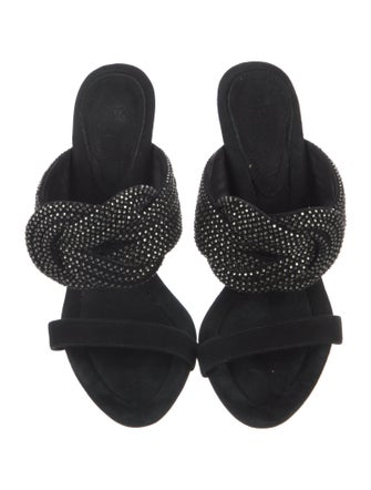 Alexandre Birman Suede Printed Slides