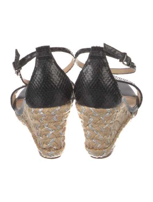 Alexandre Birman Snakeskin Espadrilles