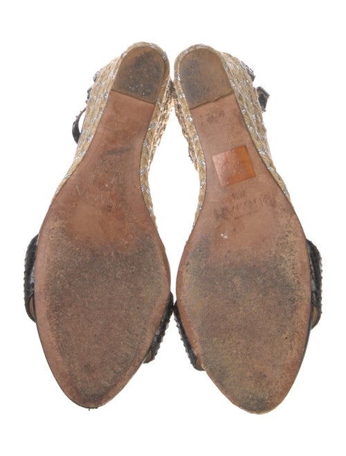 Alexandre Birman Snakeskin Espadrilles