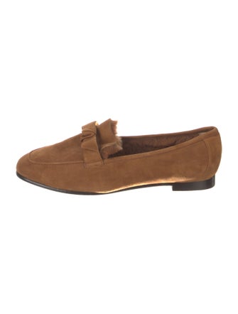 Alexandre Birman Suede Bow Accents Loafers