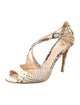Alexandre Birman Python Animal Print Sandals