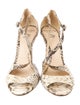 Alexandre Birman Python Animal Print Sandals