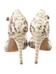Alexandre Birman Python Animal Print Sandals