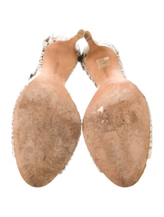 Alexandre Birman Python Animal Print Sandals