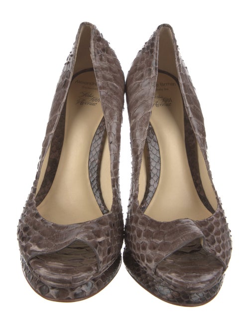 Alexandre Birman Snakeskin Animal Print Pumps