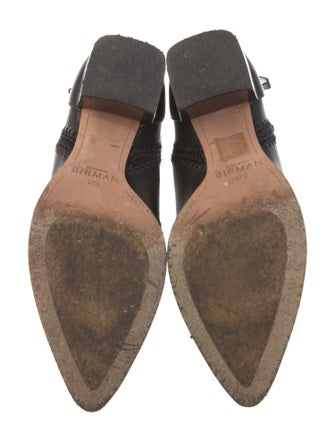 Alexandre Birman Leather Crochet Trim Boots