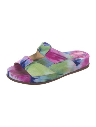 Alexandre Birman Suede Printed Slides